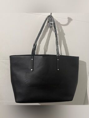 INC International Concepts Black Pebbled Tote